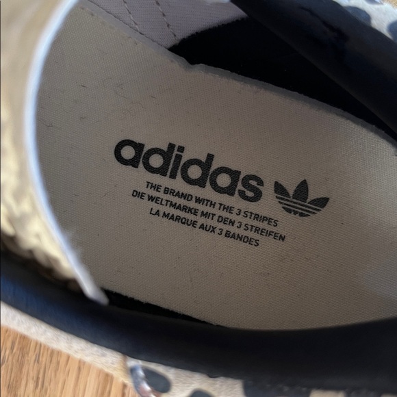 Adidas Gazelle Cream & Black Leopard 🐆 Platform Sneakers - Picture 7 of 8